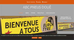 Desktop Screenshot of abc-pneus-doue.fr