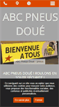 Mobile Screenshot of abc-pneus-doue.fr