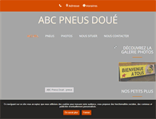 Tablet Screenshot of abc-pneus-doue.fr